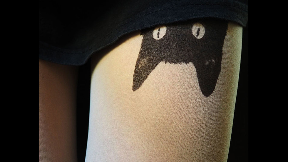 Чорапогащник, който създава илюзията, че сте татуирани