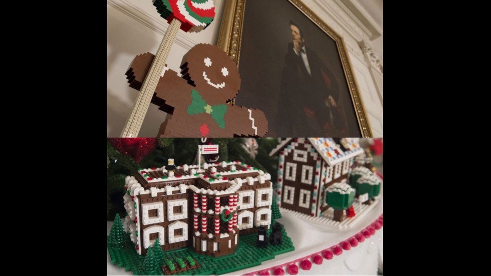 "Медени" къщички украсиха Белия дом