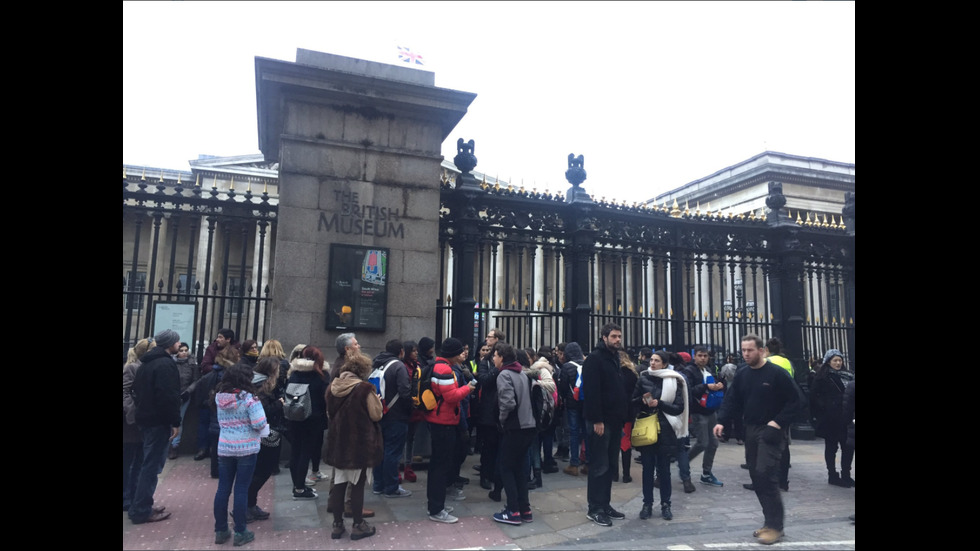 Евакуация на Британския музей в Лондон