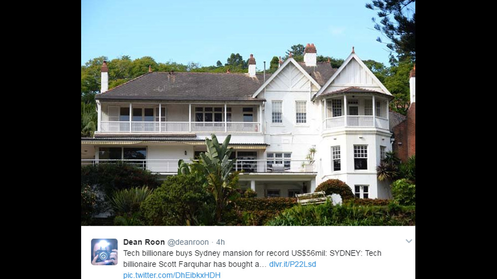 Милиардер купи за рекордна сума исторически имот в Австралия