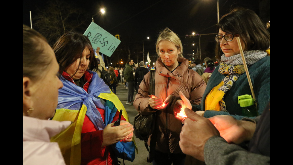 Мирно шествие в подкрепа на Украйна се провежда в София