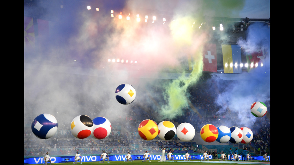 Откриха UEFA EURO 2020 със зрелищен спектакъл в Рим