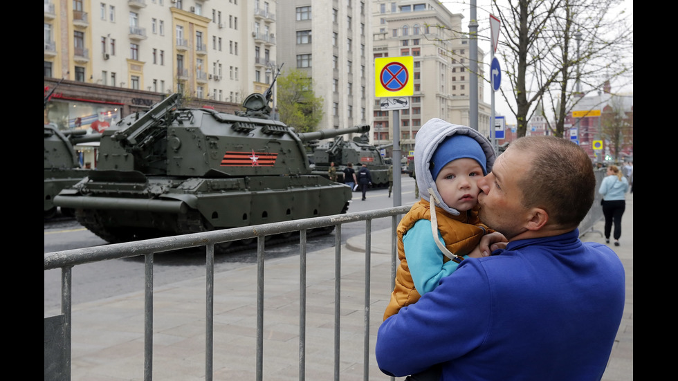 Репетиция за военния парад в Москва