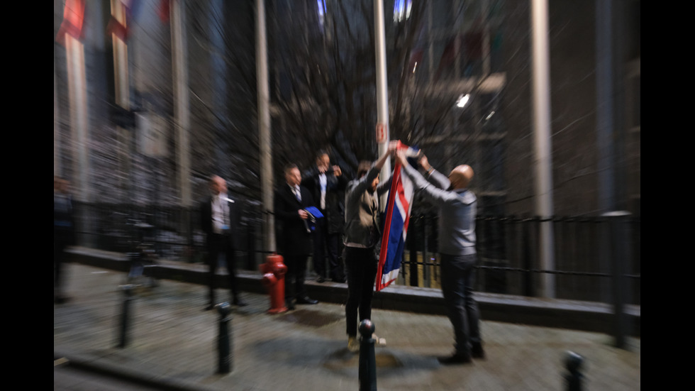 Британският флаг свален от сградата на Европейския съвет