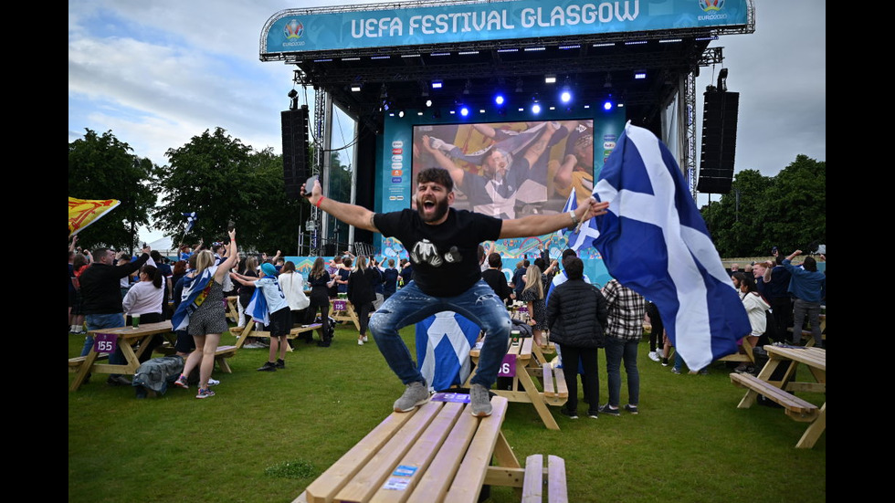 UEFA EURO 2020: Агитката на Шотландия пристигна на митичния "Уембли"