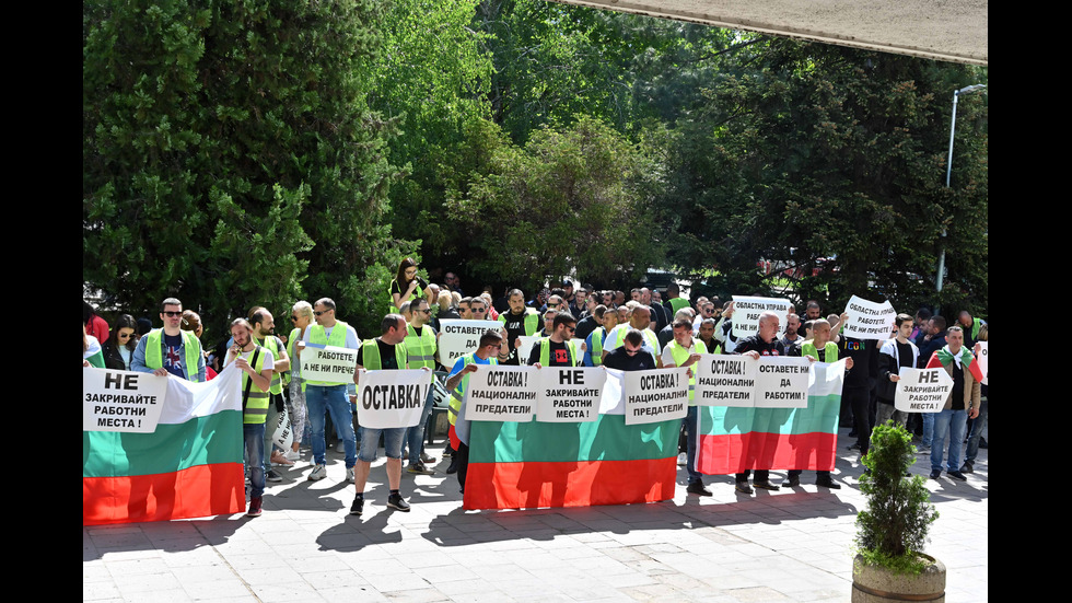 Протест на транспортния бранш в цялата страна