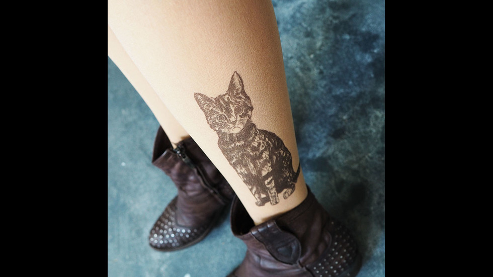 Чорапогащник, който създава илюзията, че сте татуирани