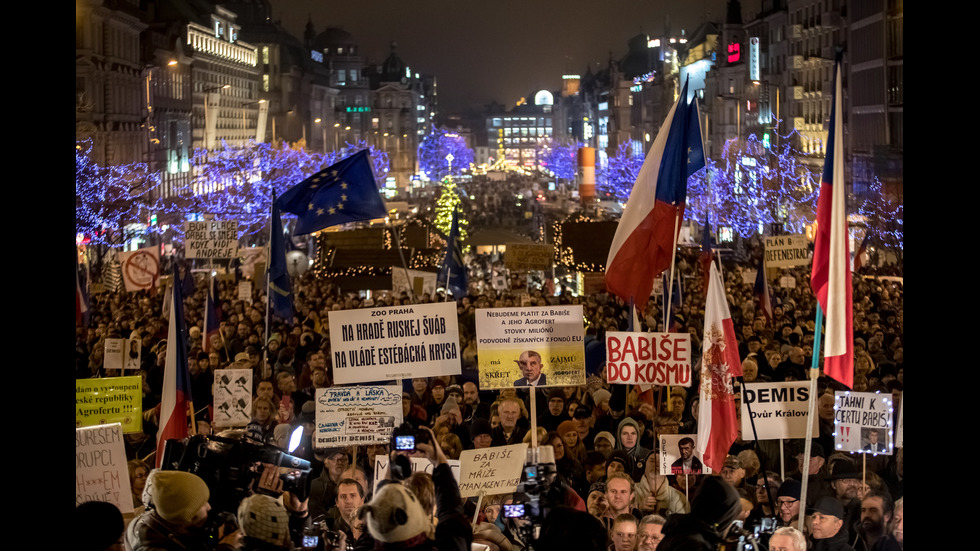 Пореден масов протест срещу Андрей Бабиш в Чехия