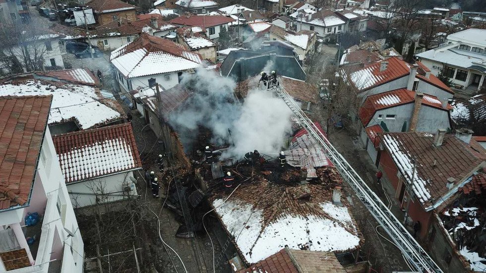 Пожар във "Вароша" във Велико Търново