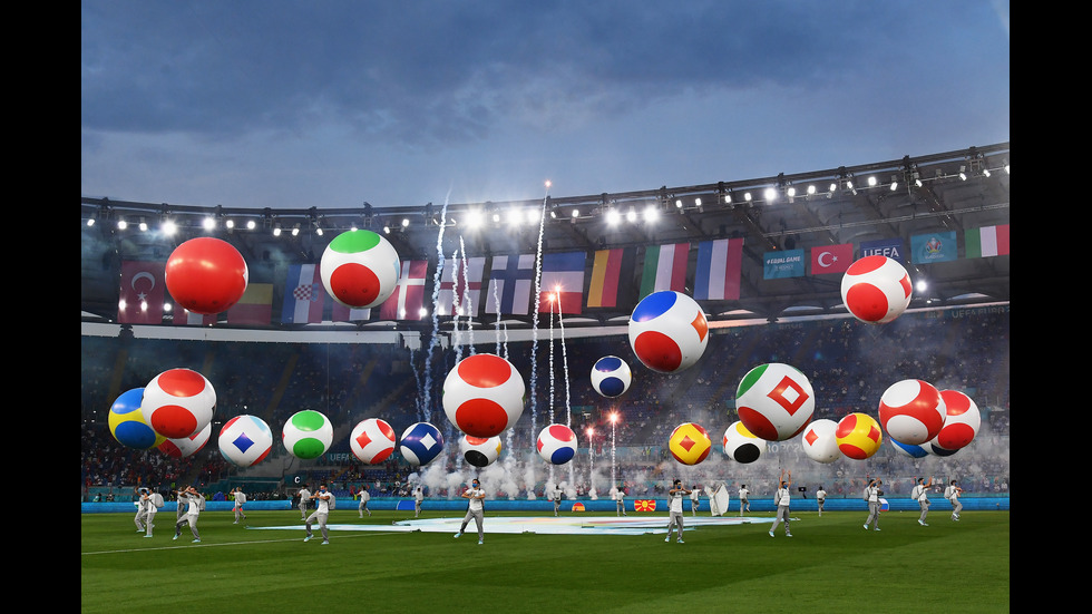 Откриха UEFA EURO 2020 със зрелищен спектакъл в Рим
