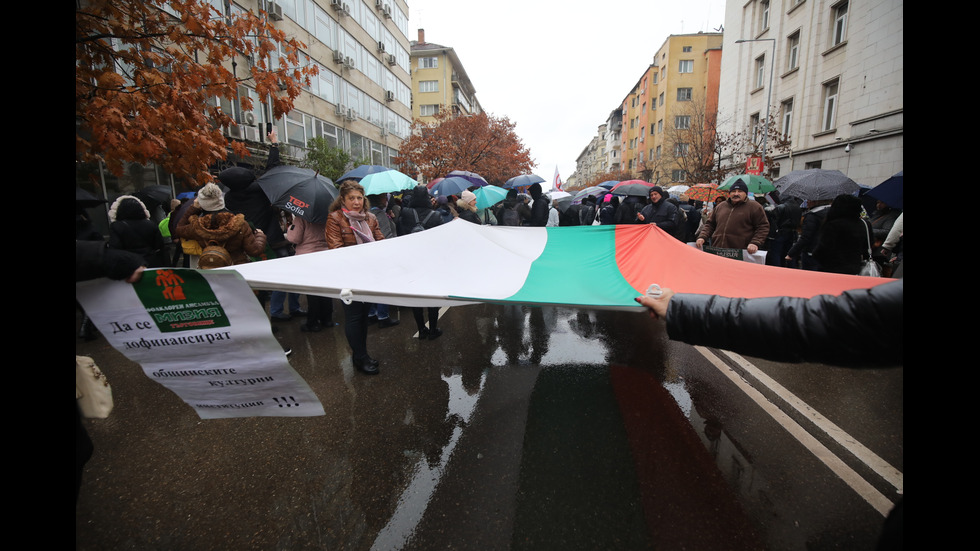 Културни дейци излязоха на национален протест