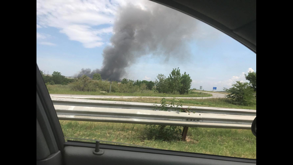 Пожар в завод за преработка на отпадъци в Шишманци