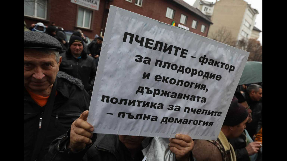 Протест на пчеларите в София