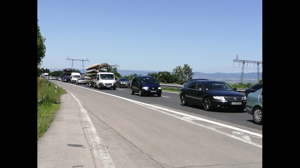 Отново се образува тапа на „Тракия” в посока Пловдив