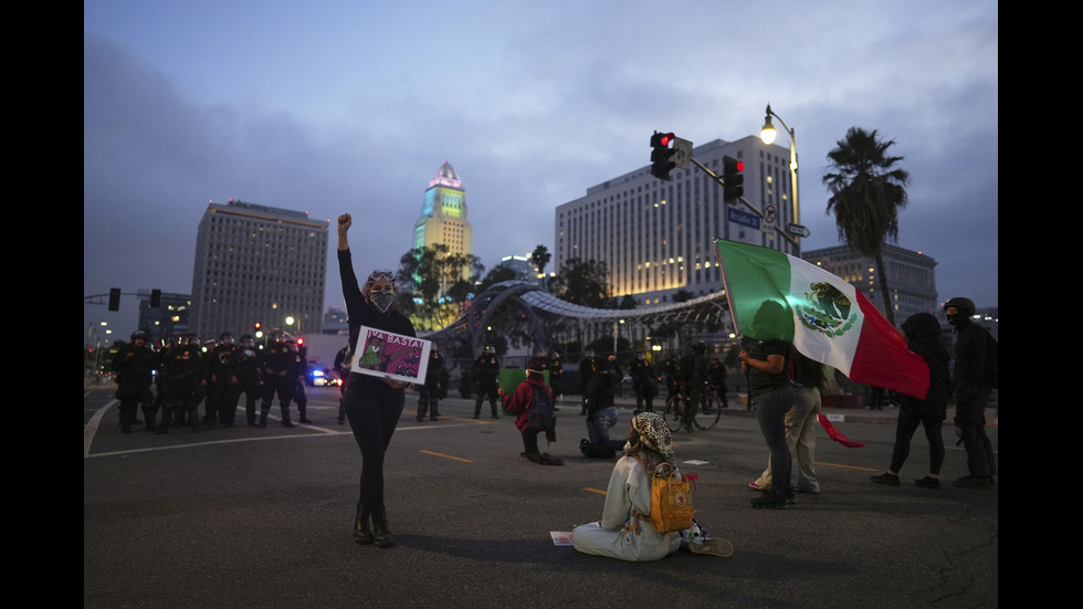 Сблъсъци между Гвардията и протестиращи в Лос Анджелис