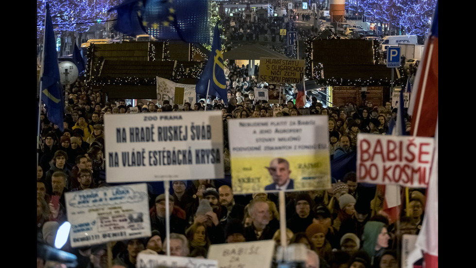 Пореден масов протест срещу Андрей Бабиш в Чехия