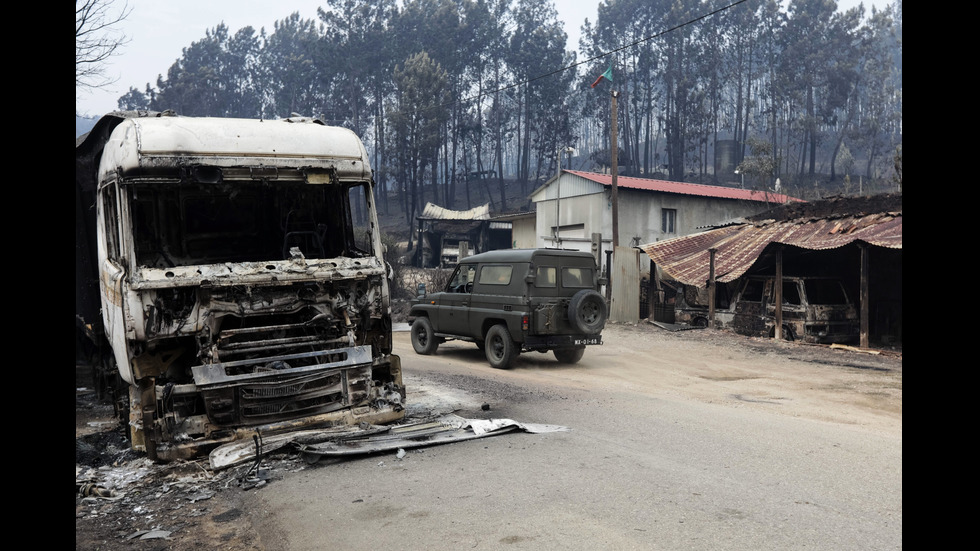 Последствията от горските пожари в Португалия