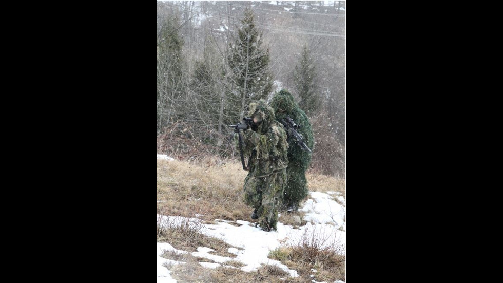 Съвместни тренировки на български и американски снайперисти край Смолян
