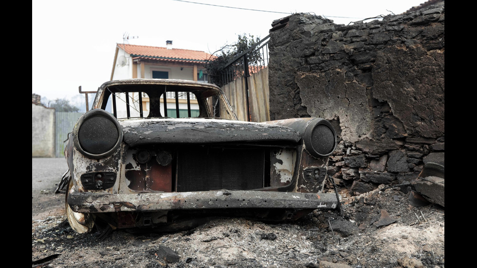 Последствията от горските пожари в Португалия