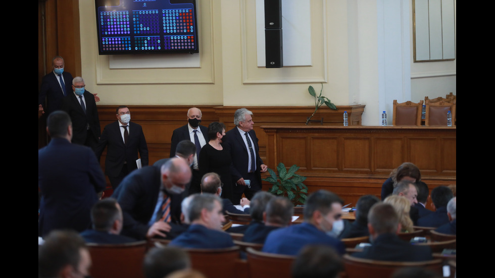 Извънредно заседание на НС за избор на кабинет