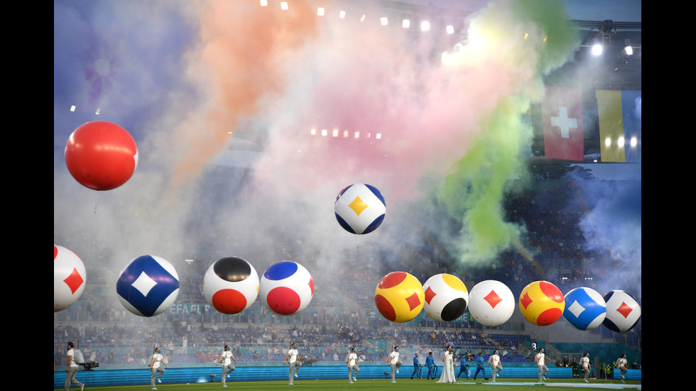 Откриха UEFA EURO 2020 със зрелищен спектакъл в Рим