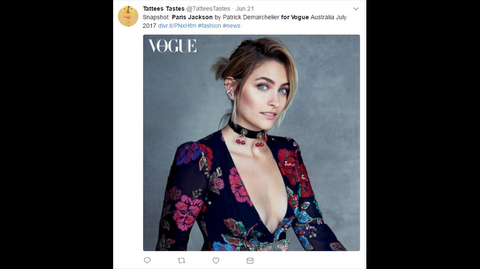 Дъщерята на Майкъл Джексън се снима за списание "Vogue"