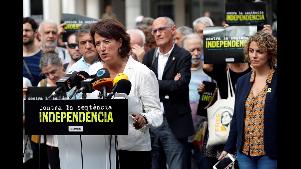 Протести в Барселона за независимостта на Каталуния
