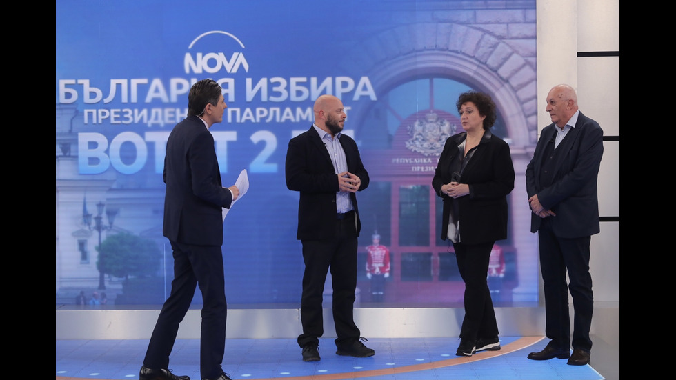 ЗАД КАДЪР: Изборното студио на NOVA