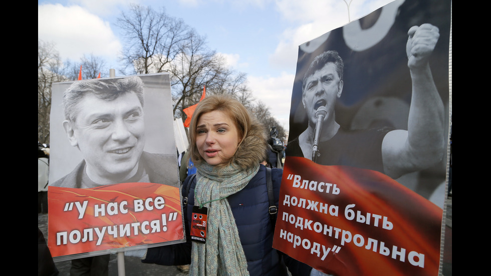 В Москва се проведе шествие в памет на Борис Немцов