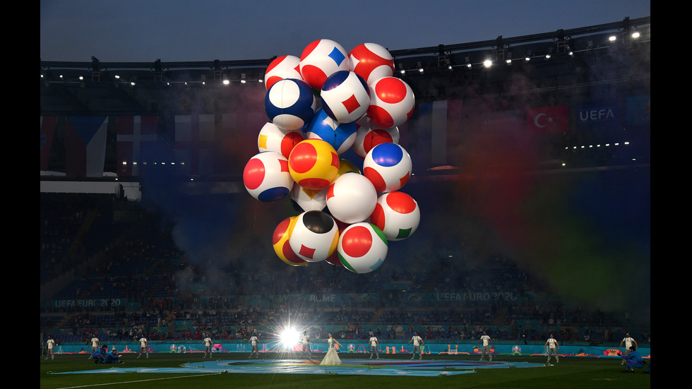 Откриха UEFA EURO 2020 със зрелищен спектакъл в Рим