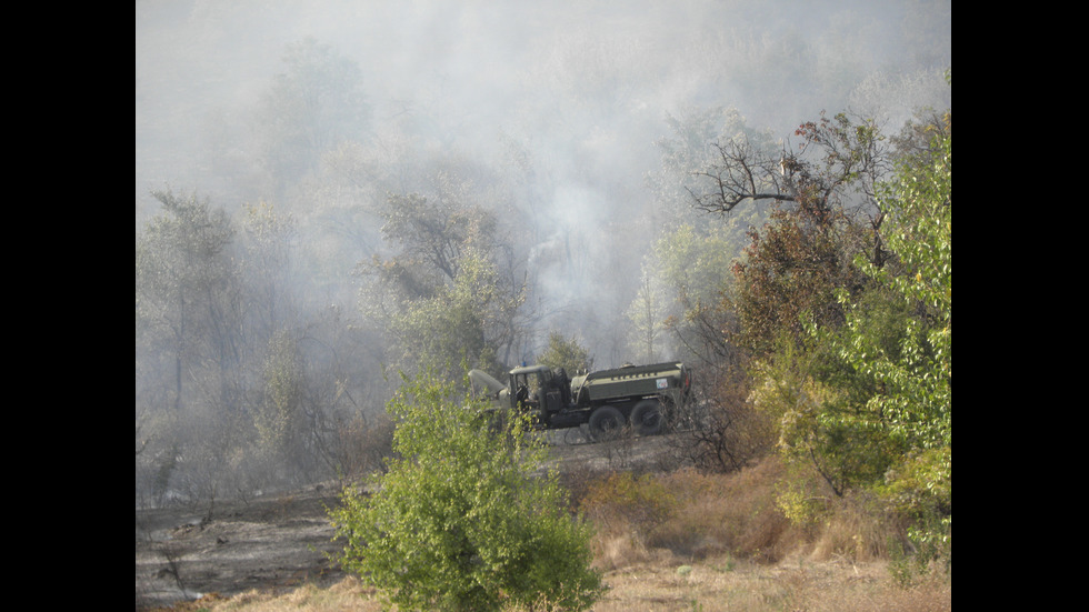 Голям пожар гори край Бобошево