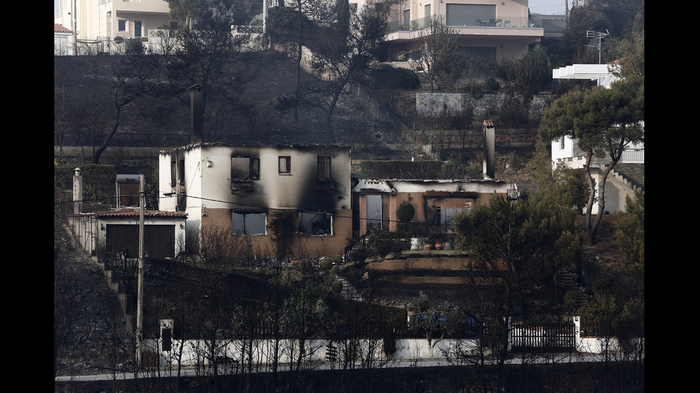 Евакуация на цял квартал в Атина заради огромни горски пожари