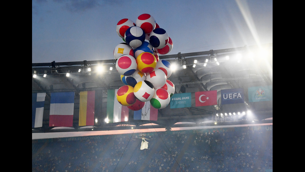 Откриха UEFA EURO 2020 със зрелищен спектакъл в Рим