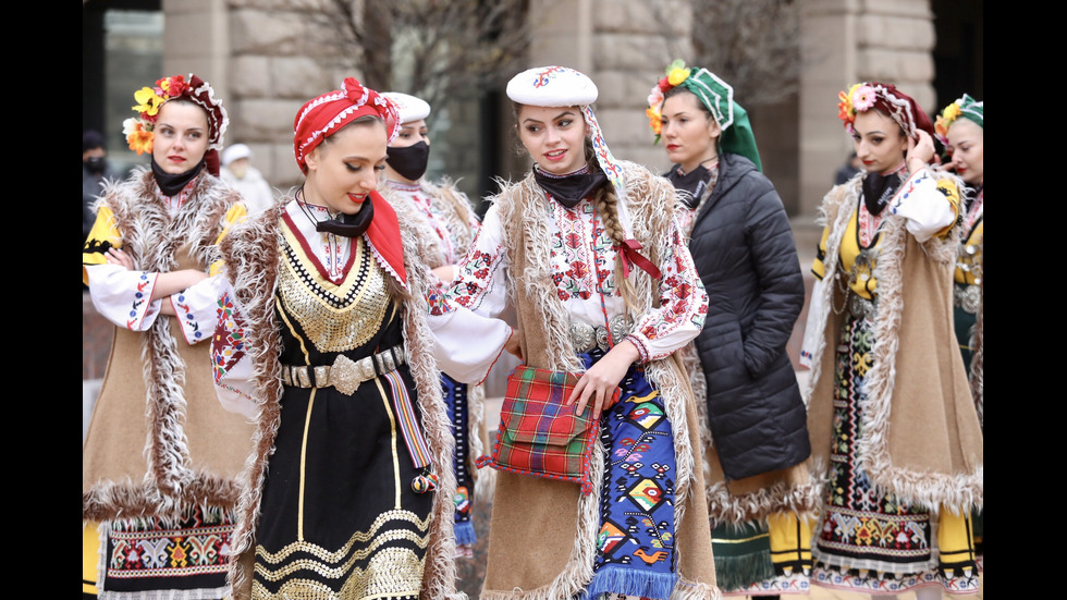 Частни фолклорни ансамбли излязоха на протест