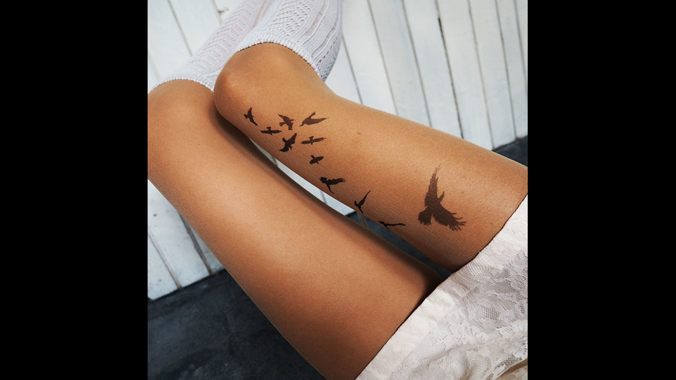 Чорапогащник, който създава илюзията, че сте татуирани