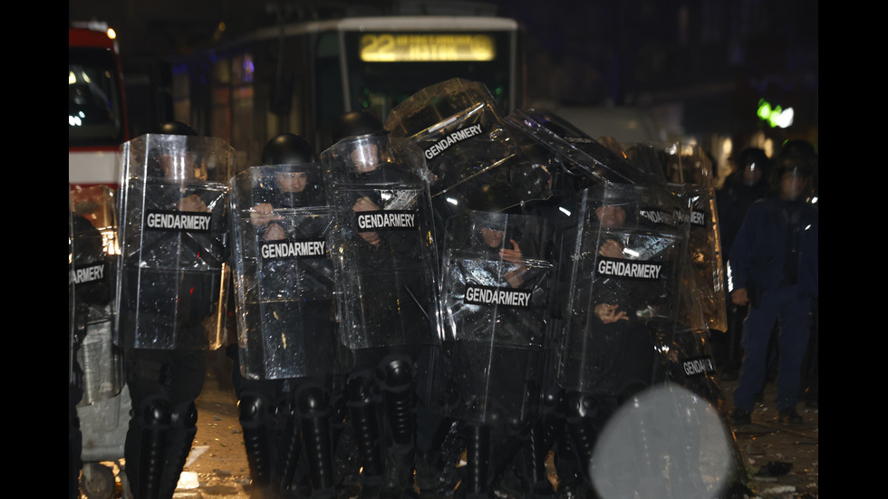 Погром след протеста в центъра на София