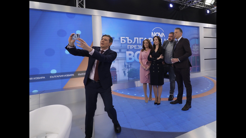 ЗАД КАДЪР: Изборното студио на NOVA