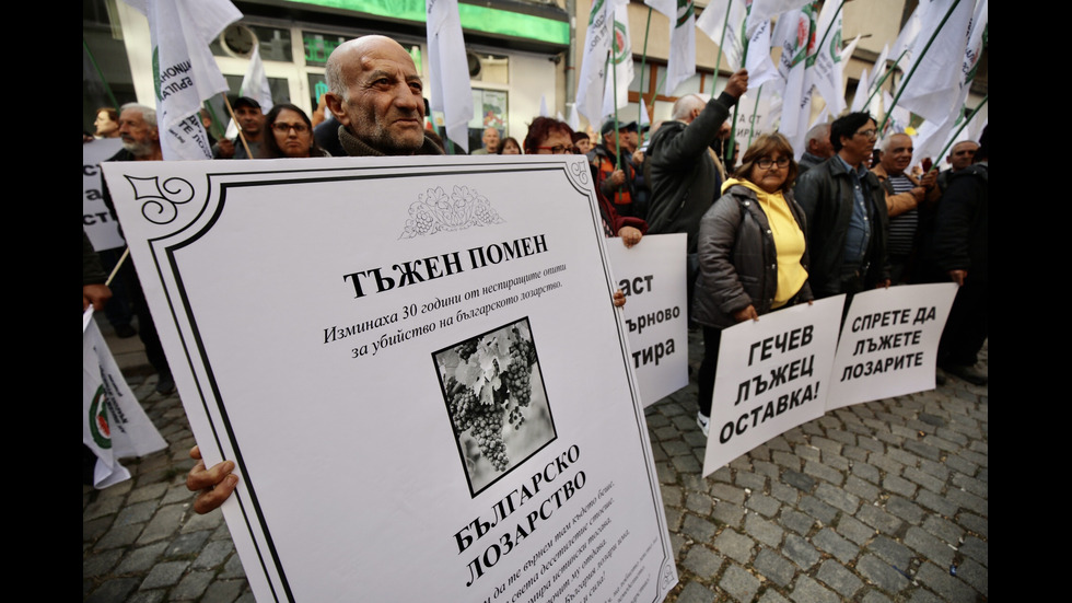 Протест на лозари в София