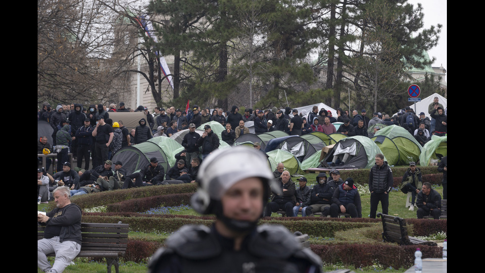 Най-големият антиправителствен протест в Сърбия