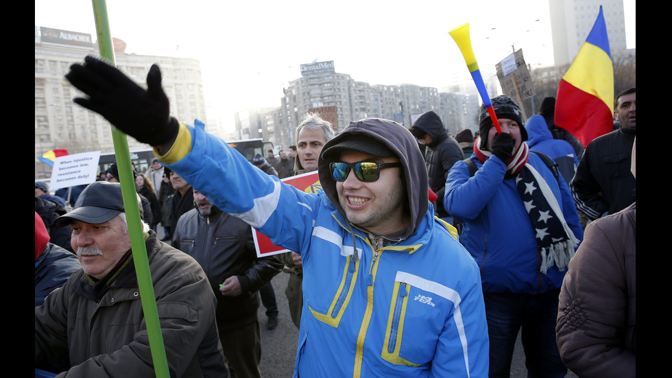 Хиляди протестираха в Букурещ заради спорни промени в Наказателния кодекс