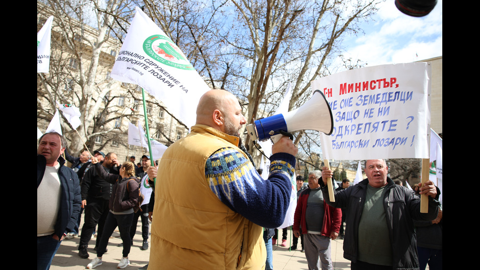 Лозари излязоха на протест