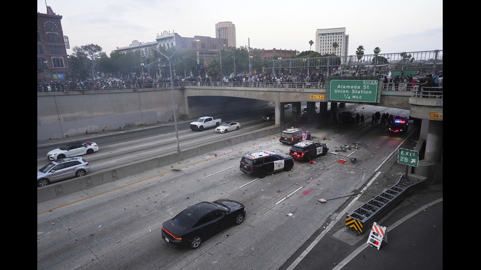 Сблъсъци между Гвардията и протестиращи в Лос Анджелис