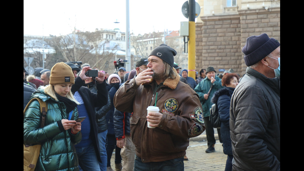 Протест на ГЕРБ след ареста на Борисов, Арнаудова и Горанов