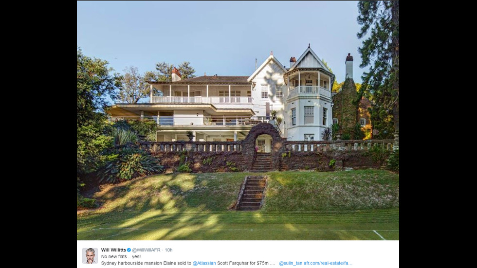 Милиардер купи за рекордна сума исторически имот в Австралия