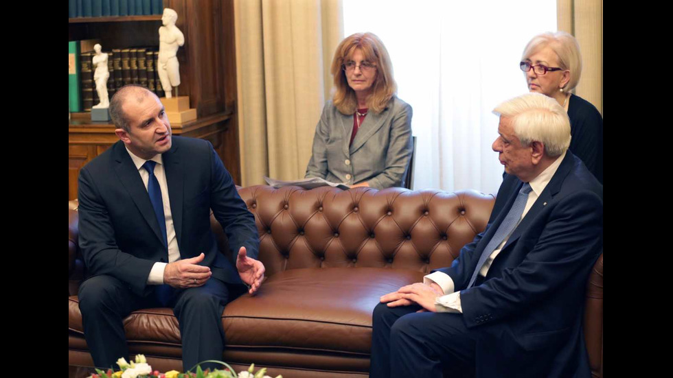 Румен Радев се срещна с гръцкия си колега Прокопис Павлопулос