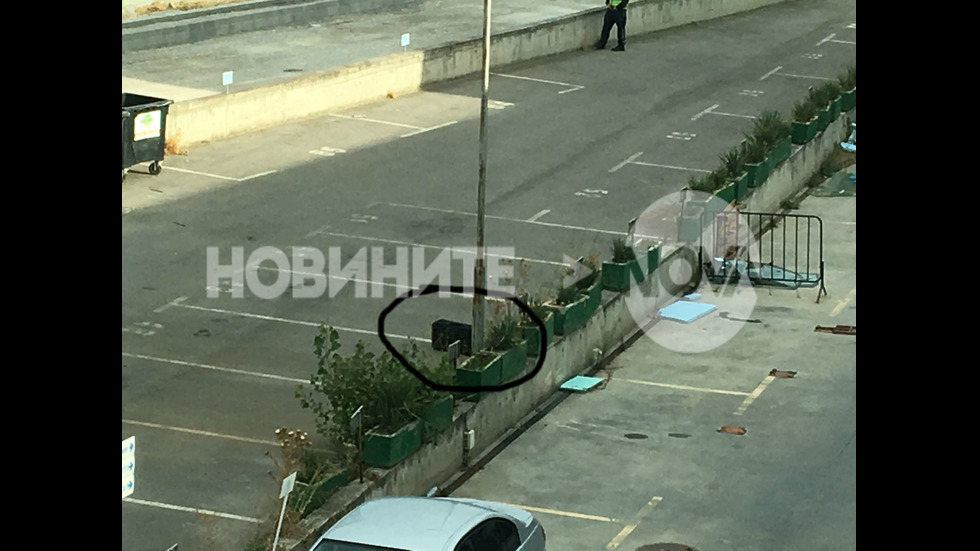 Изоставен куфар на паркинга на NOVA вдигна полицията на крак