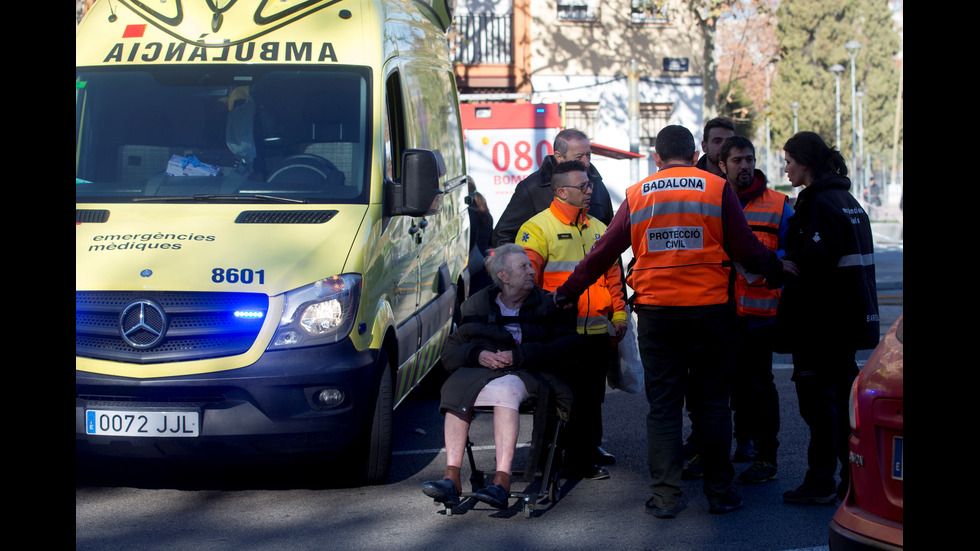 Пожар в жилищна сграда в Каталуния