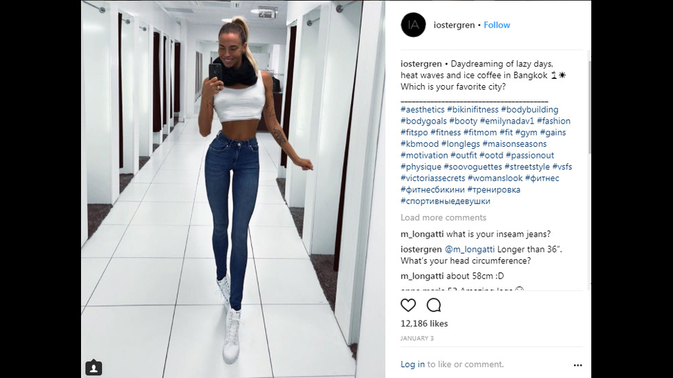 Шведска манекенка покори социалните мрежи с дългите си крака