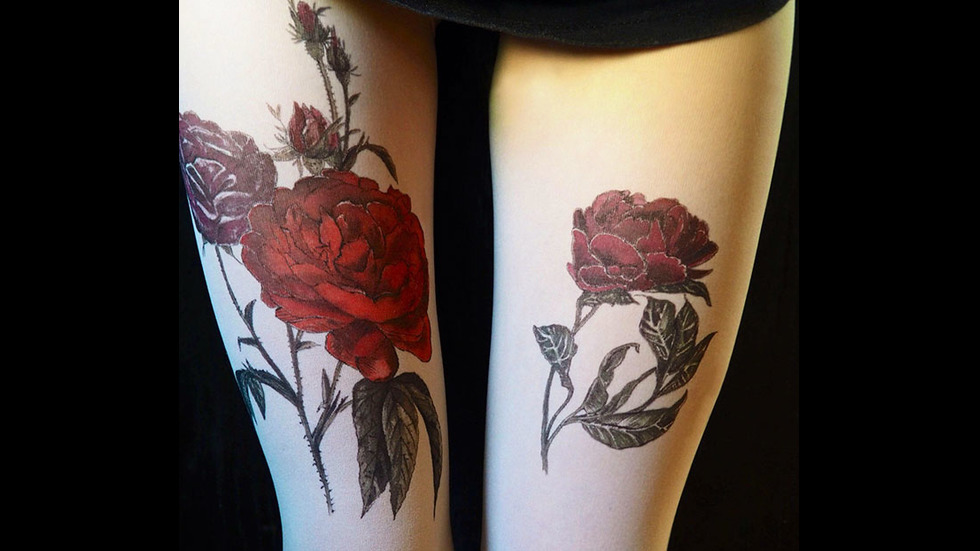 Чорапогащник, който създава илюзията, че сте татуирани