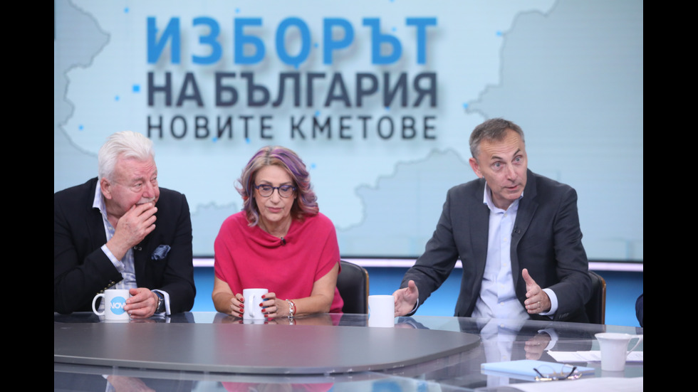 Изборното студио на NOVA - в и зад кадър